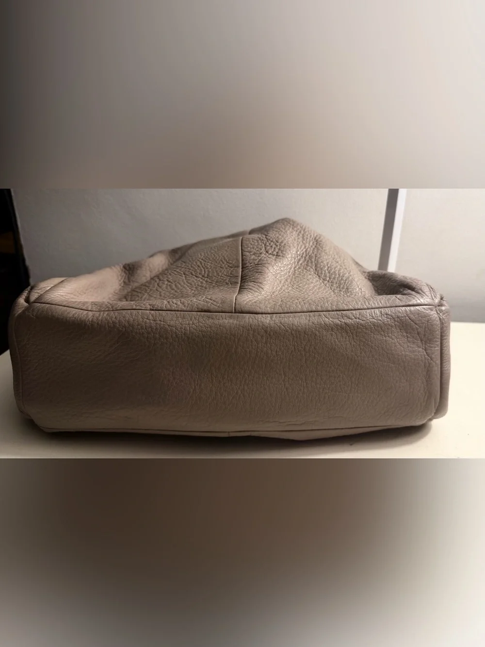 Coach Leather Madison  Phoebe Shoulder Bag-taupe/grey - 3 compartments